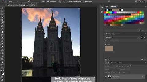 Cropping and Rotating in Adobe Photoshop