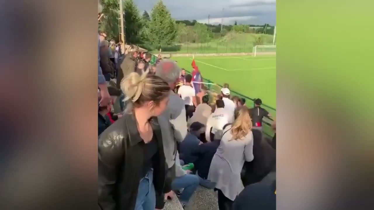 Rissa tra tifosi durante la partita Gorla Minore Lainatese