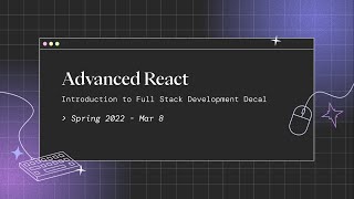Lecture 9 | React 2