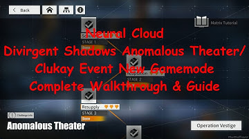 [Neural Cloud] Divirgent Shadows Anomalous Theater/Clukay Event New Gamemode Walkthrough. Full Guide