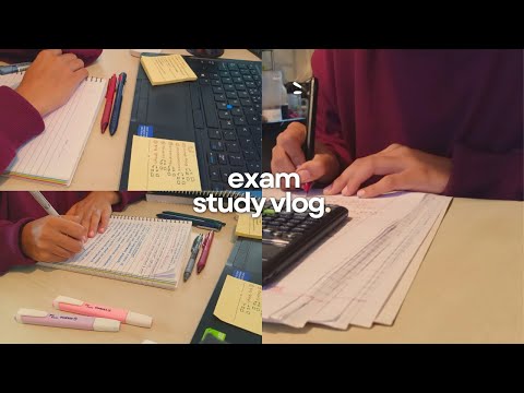 3 AM exam week study vlog 🌱📑
