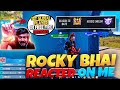 AM I INDIA&#39;S FIRST GLOBAL TOP PLAYER?😱🤞@ROCKYRDX  OP REACTION ON ME🔥 || GARENA FREE FIRE❤️