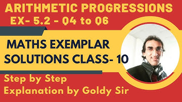 NCERT MATHS EXEMPLAR SOLUTIONS-CLASS 10-ARITHMETIC PROGRESSIONS-EX-5.2- Q4 TO Q6