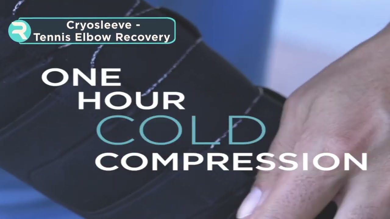 Cryosleeve- Ice + Adjustable compression for tennis elbow