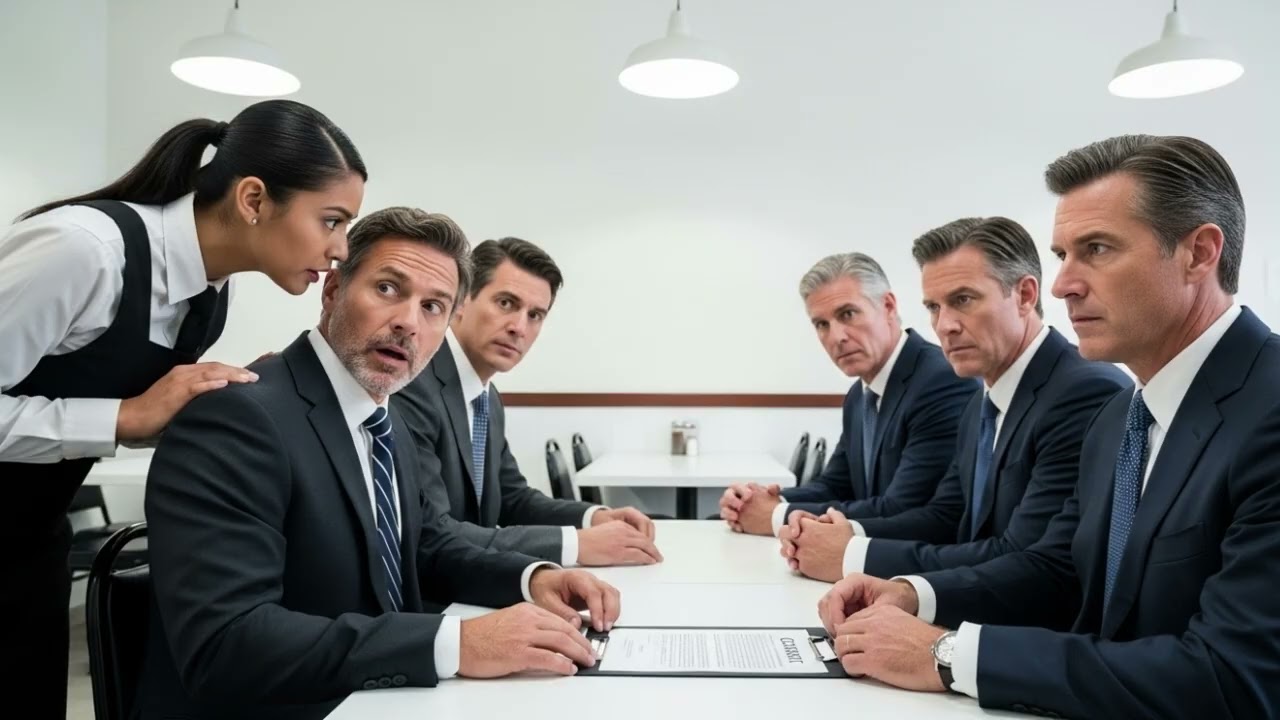 “¡ESO ES FALSO!” — gritó la camarera tímida, y el millonario canceló el contrato que ya estaba listo