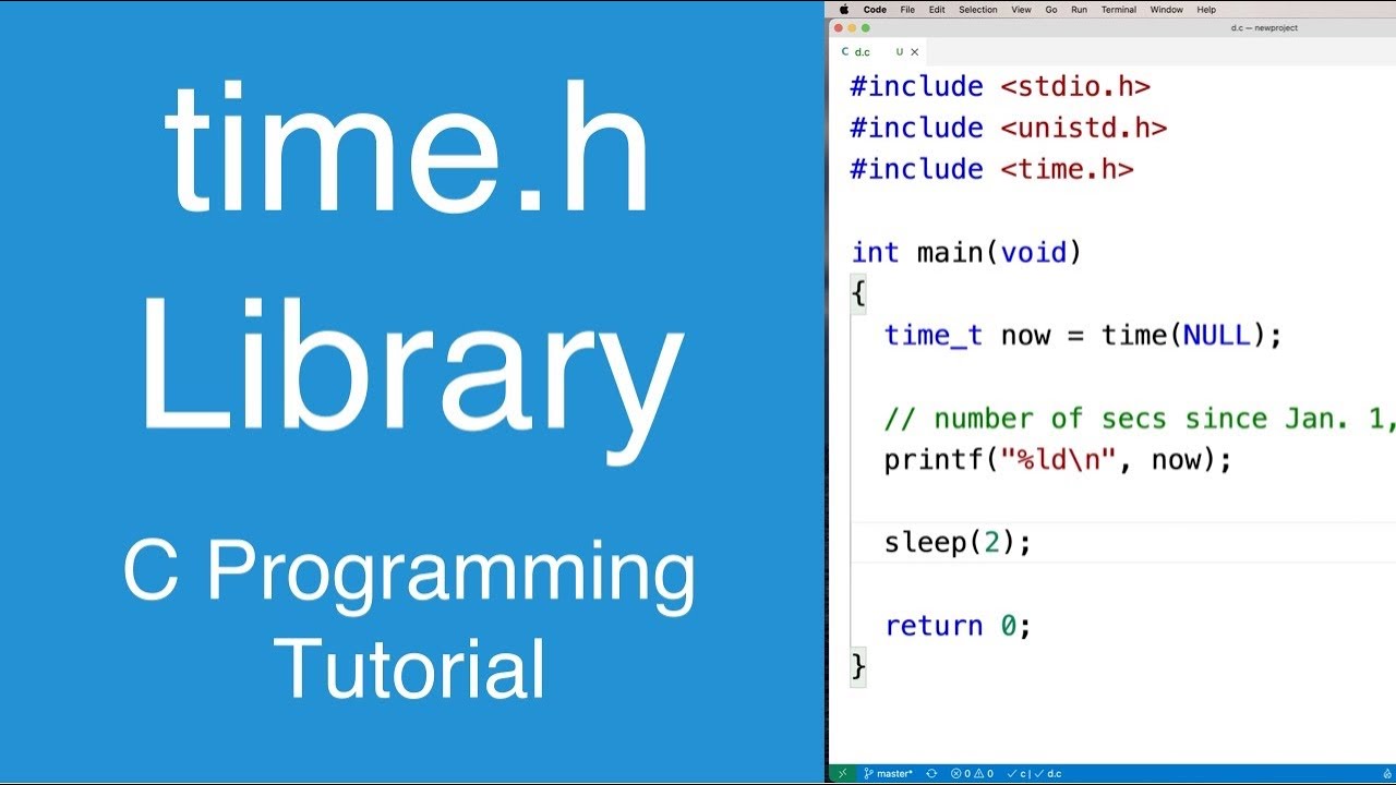 Time Library | C Programming Tutorial