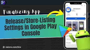 Finalizing App ReleaseStore Listing Settings in Google Play Console  UrduHindi  Zaions