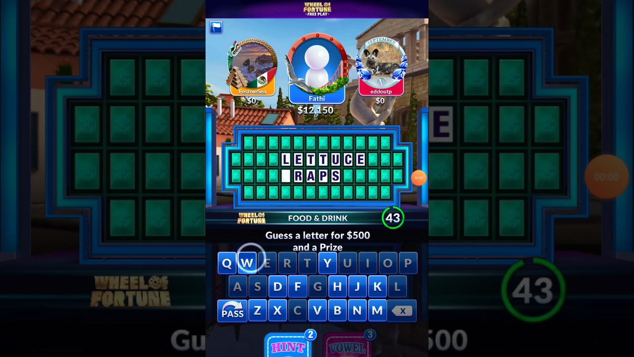 Wheel of fortune Food & Drink 2 words 15 letters YouTube