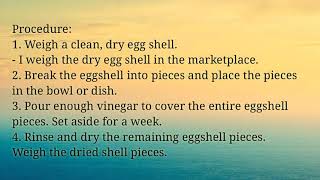 Activity 3- Analysis of Eggshell