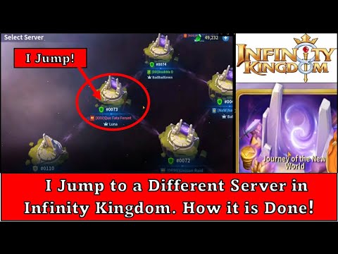 Choosing to Jump in Infinity Kingdom!  Options getting Space Portals and How to do it!