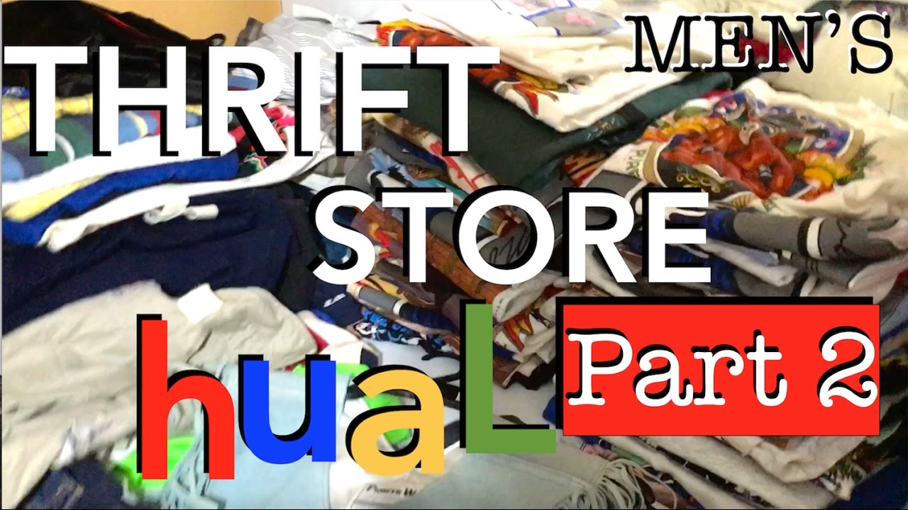 Thrift Store Haul 2017 MEN'S Clothing & Vintage RE-SELLING on eBay to