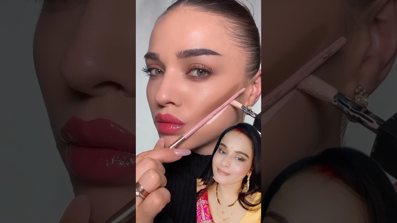 contour hack with brush ✨🌸 