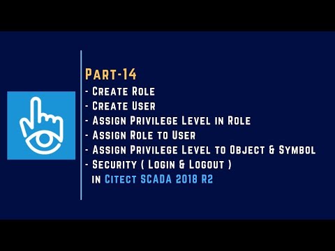 Part-14 | User | Role | Privilege Level | Security in Citect SCADA 2018 R2 |