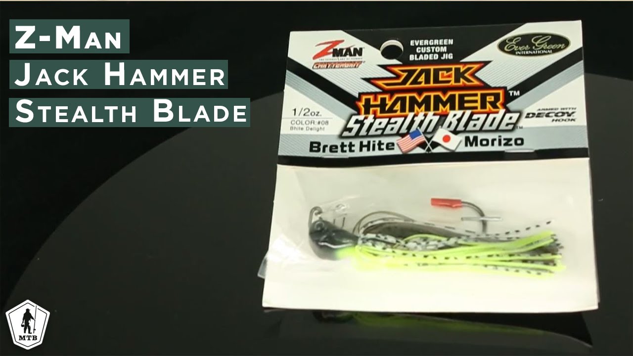 Lot of 6 New & Different Z-Man Jack Hammer Stealth Blade 3/8oz Jig Fishing  Lures