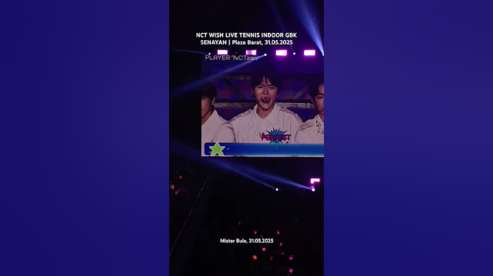 NCT WISH LIVE TENNIS INDOOR GBK SENAYAN | Plaza Barat, 31.05.2025