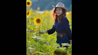 Siampuii leh Nihawi. .  #mizo #shortvideo #sunflowers #pretty #singer #siampuii