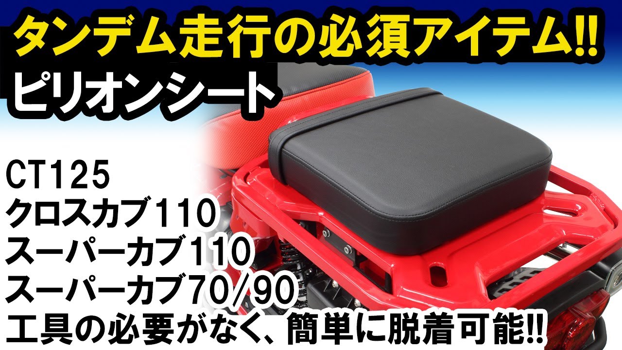 Sp武川 Takegawa ピリオンシート ワイドタイプ 簡単取付 300mm 300mm 55mm Ct125 クロスカブ110 ブラック 09 Www Naklet Com