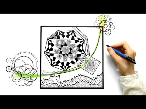 4K Drawing abstract