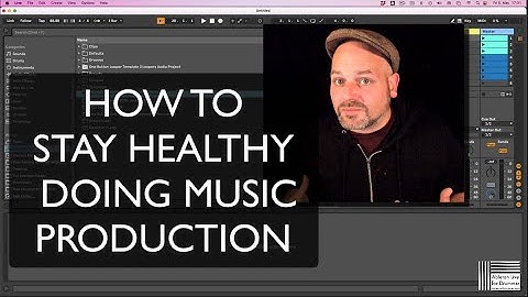 Stay healthy doing music production with Ableton Live - free Max for Live device