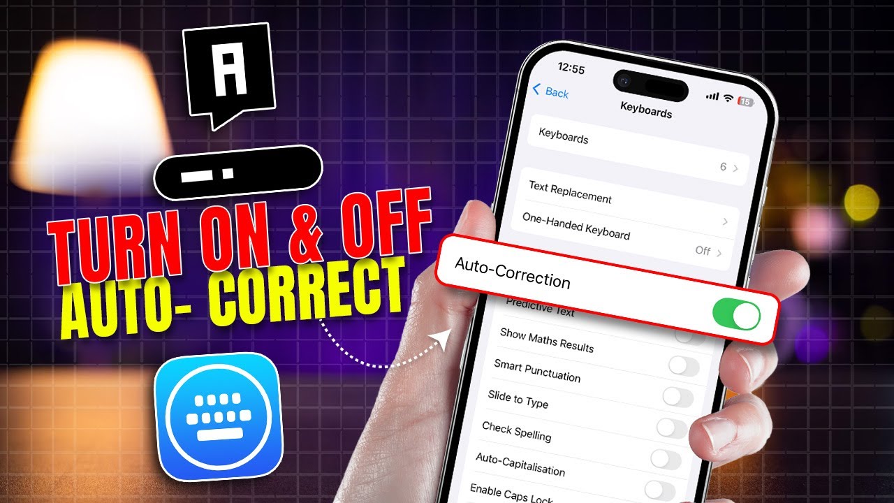How to Turn ON or Turn OFF Autocorrect on iPhone | iPhone Keyboard Settings