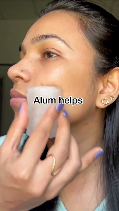 Alum: your skin’s new MVP ✨ #glowingskin #fyp #skincare