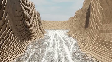 Large Scale Flip Fluid Flood - Blender