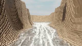 Large Scale Flip Fluid Flood - Blender