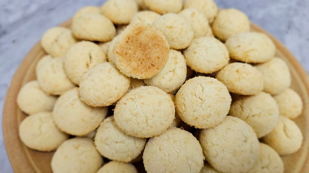 بسكوت بطعم جوز الهند لزيز وسهل