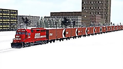 Train Sim - Snow Metropolis Using EMD GP30C-2 - Simulasi Kereta Api