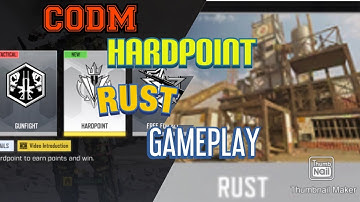 CODM HARDPOINT GAMEPLAY || MAP: RUST