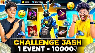 Challenging Tsg Jash For The Hardest😓Events And Win 10000₹💰| Worst Challenge Ever😷- Garena Free Fire