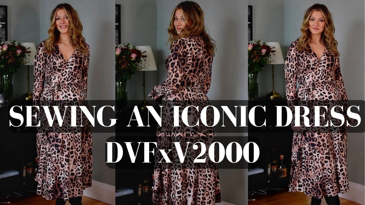 V2000 Diane Von Furstenberg Wrap Dress Sew Along Sewing the iconic designer sewing pattern