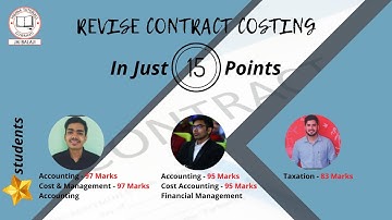 Contract Costing on your finger-tips in just 15 points ll Ramesh Gupta Sir ll CA/CS/CMA/B.Com/M.Com