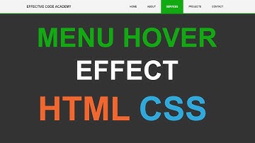 Menu Hover Effect CSS