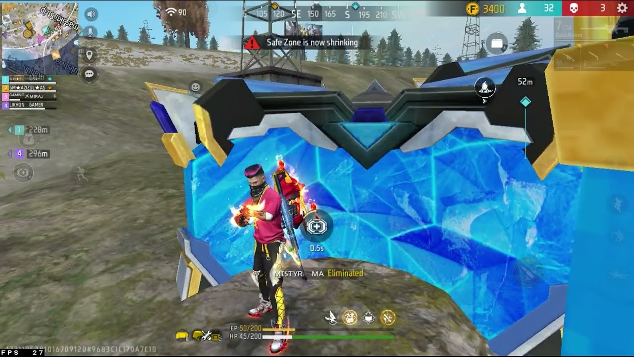 M82bking Power Of My Over Confidence😱 Solo vs Squad Grandmaster Last Zone Intense Moment 😭 1 Vs 4