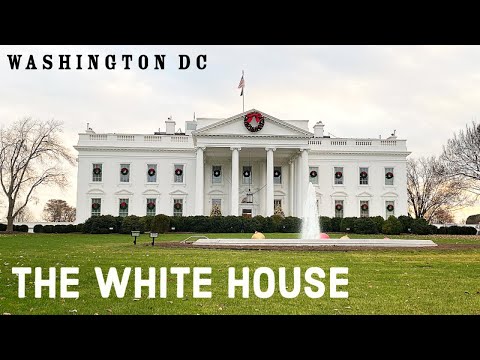 White House WASHINGTON DC USA 4k video travel vlog #whitehouse