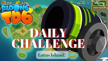 Btd6 Daily Challenge - Lotus Island Tutorial - August 5