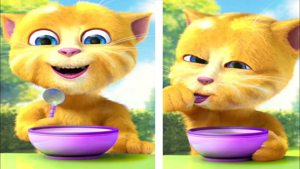 Talking Ginger Eating