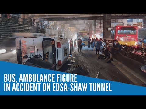 Bus, ambulance figure in accident on Edsa-Shaw tunnel