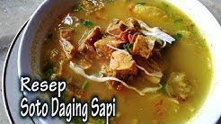 Resep Membuat Soto Daging Sapi - Durasi: 3.52. 