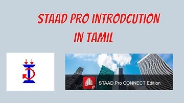 STAAD Pro Introduction in tamil