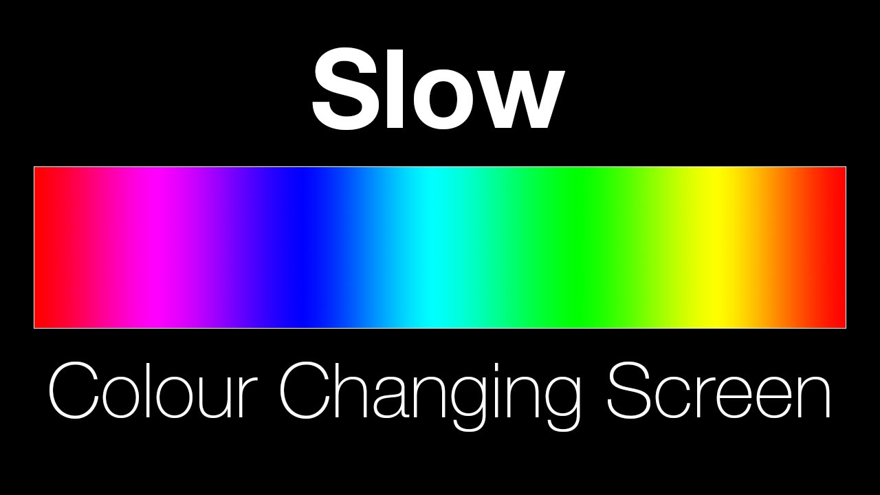 COLOR CHANGING MOOD LIGHT (12 Hours – SLOW SPEED) Multi Colour Screen – Relaxing Rainbow colours