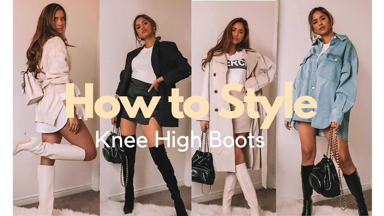 HOW TO STYLE KNEE HIGH BOOTS OUTFIT IDEAS 