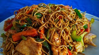 Como Preparar un delicioso Chow mein de pollo (receta)