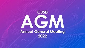Intro Video | CUSD AGM Intro
