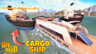 Looting Abandoned Cargo Ships With My Yacht | Off The Road OTR Open World Driving Game Android HD screenshot 3