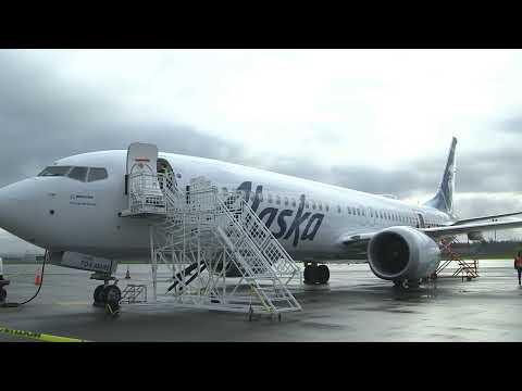 NTSB B-Roll - Alaska Airlines Flight 1282 Boeing 737-9 MAX