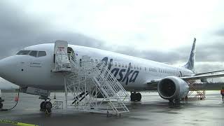 NTSB BRoll  Alaska Airlines Flight 1282 Boeing 7379 MAX