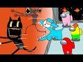 Cartoon Cat Vs Siren Head в Among Us : питомец собачка побеждает ( анимация )