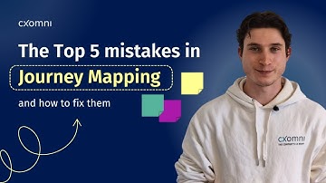 How to avoid the 5 most common mistakes in Journey Mapping #journeymapping